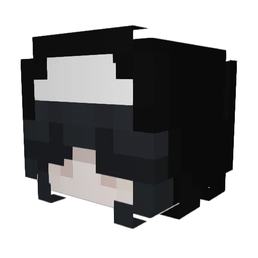 __Rakna Minecraft avatar head, 3D render