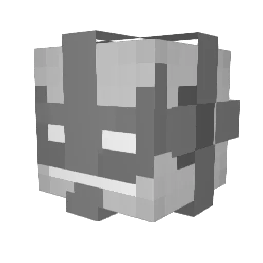 __Rocket_ Minecraft avatar head, 3D render
