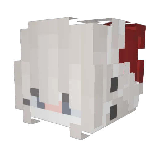 __Rouri__ Minecraft avatar head, 3D render