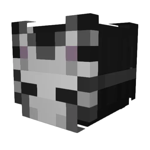 __Roza Minecraft avatar head, 3D render