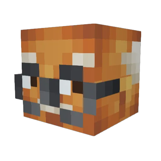 __Senpai Minecraft avatar head, 3D render