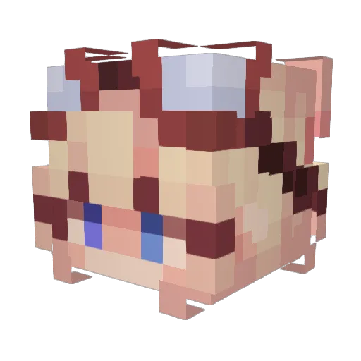 __Serafina__ Minecraft avatar head, 3D render
