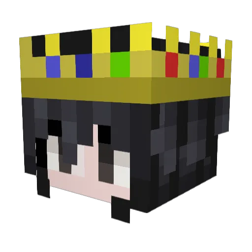 __Shatha__ Minecraft avatar head, 3D render