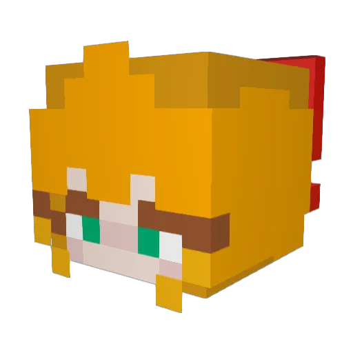 __Shintaro__ Minecraft avatar head, 3D render