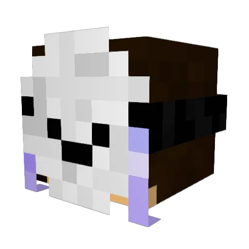 __Silenced__ Minecraft avatar head, 3D render