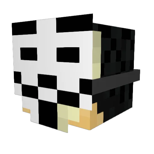 __Sky__Craft__ Minecraft avatar head, 3D render