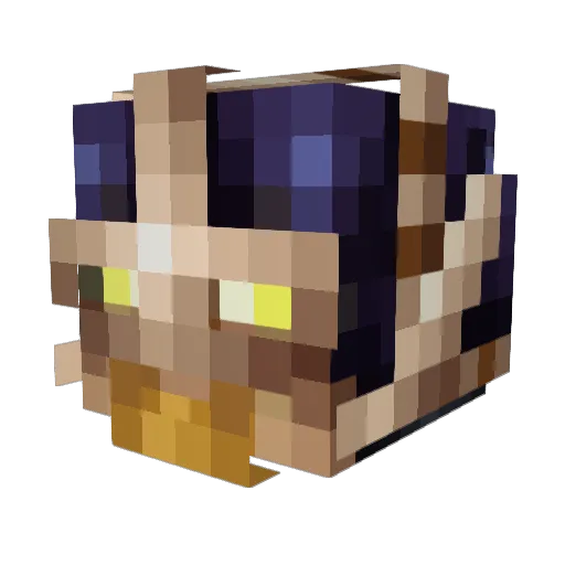 __Spectral__ Minecraft avatar head, 3D render