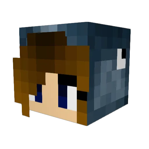 __Squid44 Minecraft avatar head, 3D render