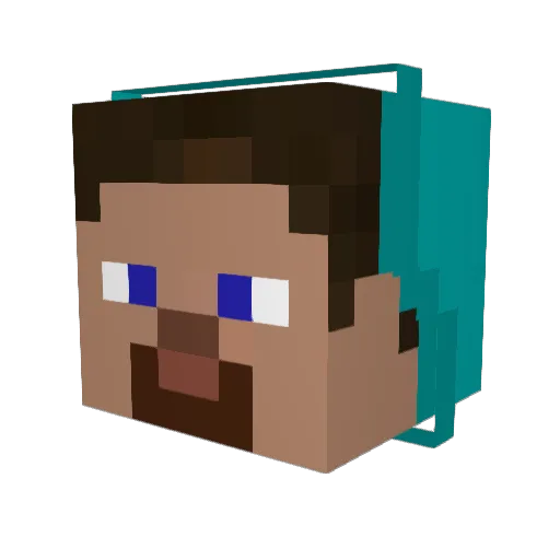 __THEKING__ Minecraft avatar head, 3D render