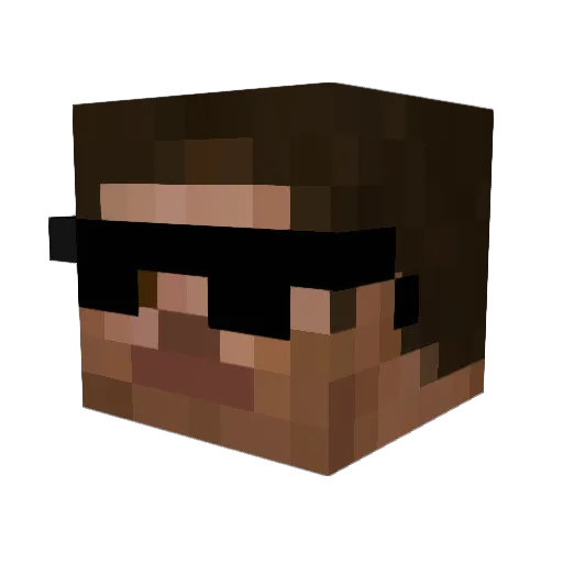 __Tangerine__ Minecraft avatar head, 3D render