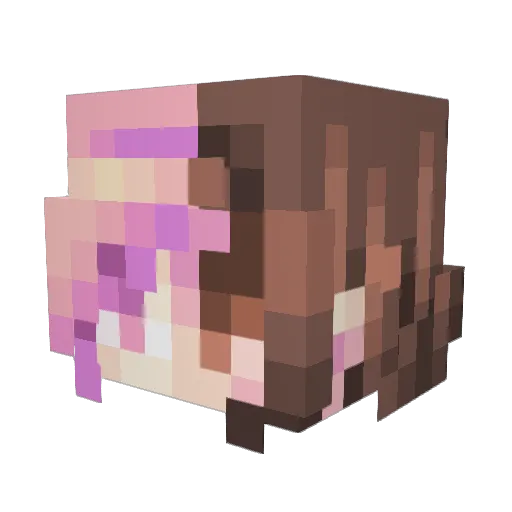 __Tenshin__ Minecraft avatar head, 3D render
