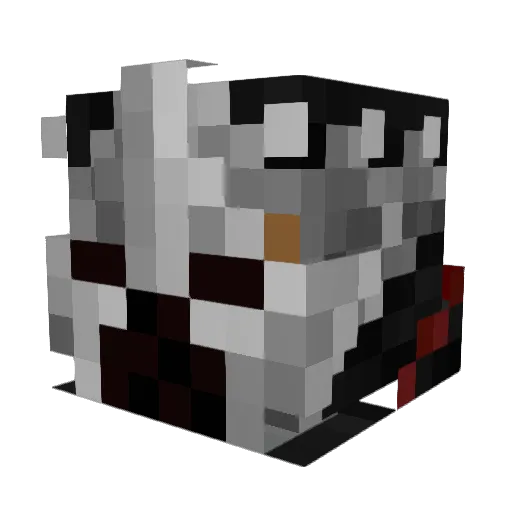 __TheDarkOne__ Minecraft avatar head, 3D render