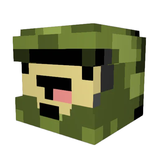 __TheProNoob__ Minecraft avatar head, 3D render