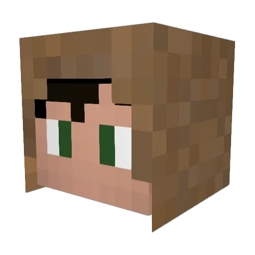__Thoth__ Minecraft avatar head, 3D render