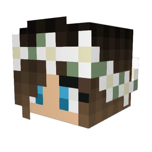 __Ul__ Minecraft avatar head, 3D render