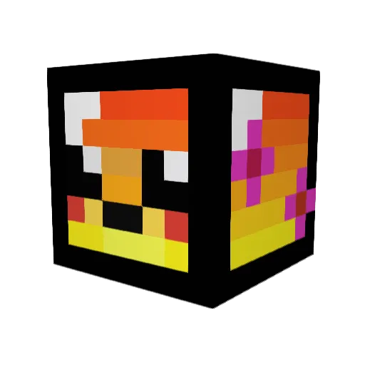 __UyU__ Minecraft avatar head, 3D render