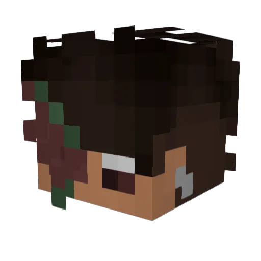 __V4GU3__ Minecraft avatar head, 3D render