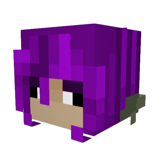 __VAL3NT1NE__ Minecraft avatar head, 3D render