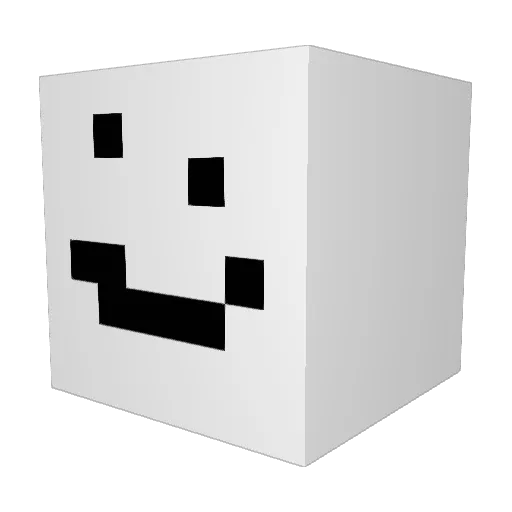 __VALEN_ Minecraft avatar head, 3D render