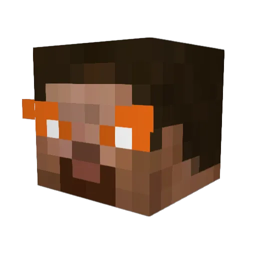 __VapeLord__ Minecraft avatar head, 3D render