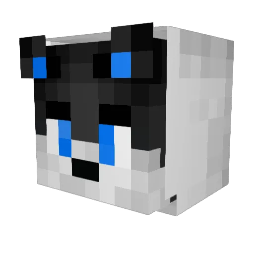 __W0LFY__ Minecraft avatar head, 3D render