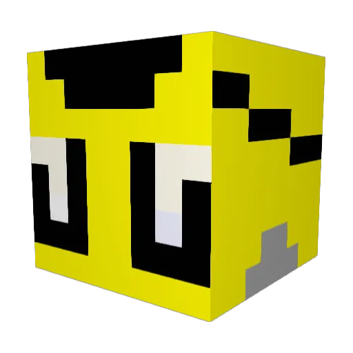 __Wasp__ Minecraft avatar head, 3D render