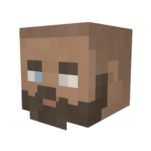 __XIO_ Minecraft avatar head, 3D render