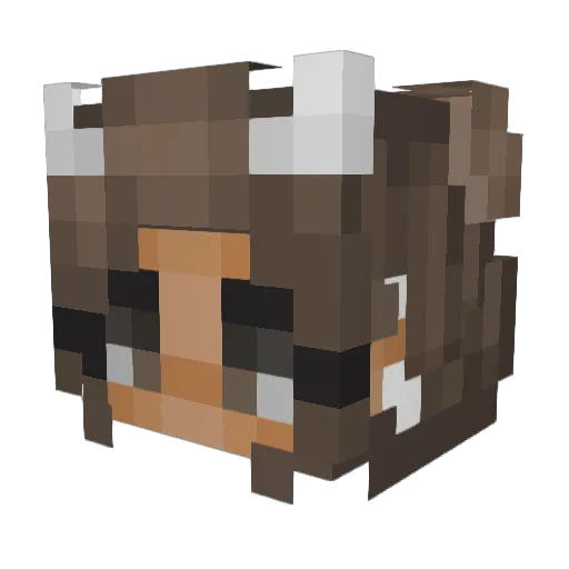 __Yumiko__ Minecraft avatar head, 3D render