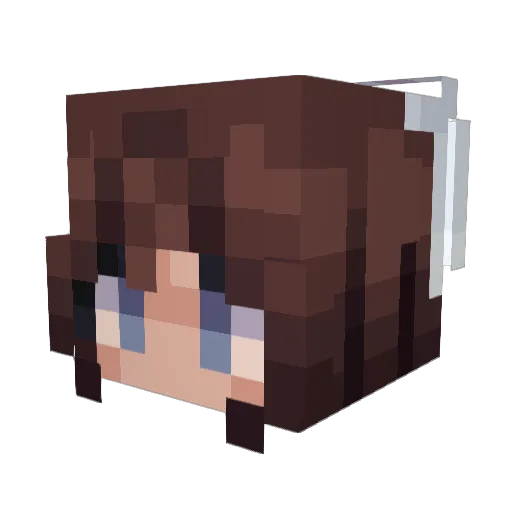 __Yunie Minecraft avatar head, 3D render
