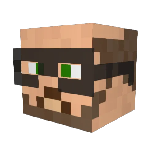 __Zagi__ Minecraft avatar head, 3D render