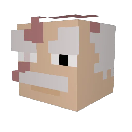 __Zea__ Minecraft avatar head, 3D render