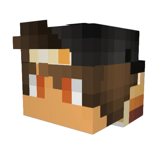 __ZeroTheHero__ Minecraft avatar head, 3D render
