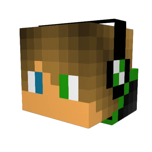 __ZodiacV2 Minecraft avatar head, 3D render