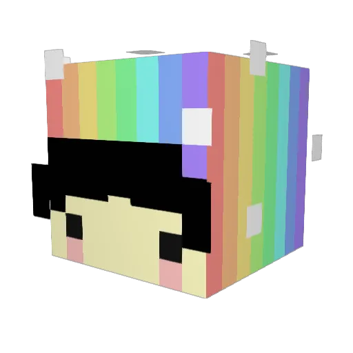 ___0A0____0A0___ Minecraft avatar head, 3D render