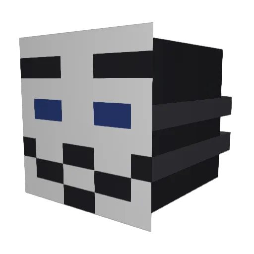 ___5c___ Minecraft avatar head, 3D render