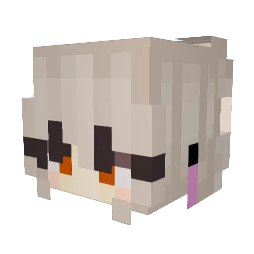 ___Alice_ Minecraft avatar head, 3D render