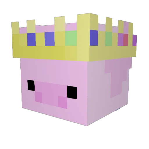 ___Angela___ Minecraft avatar head, 3D render