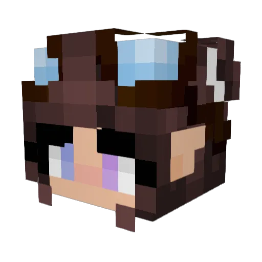 ___Aria___ Minecraft avatar head, 3D render