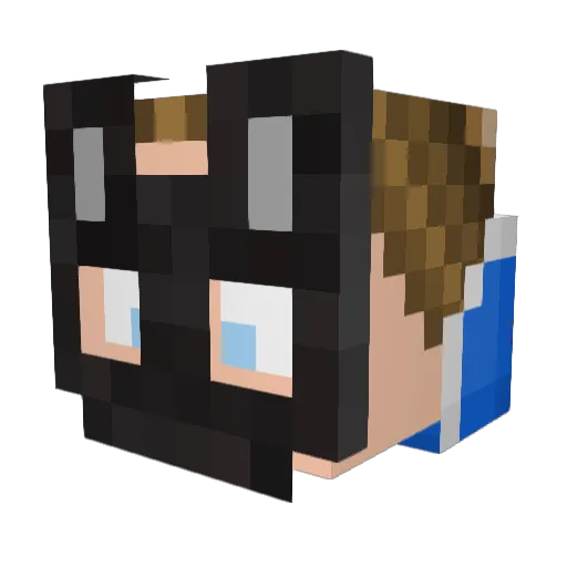 ___Blank__ Minecraft avatar head, 3D render