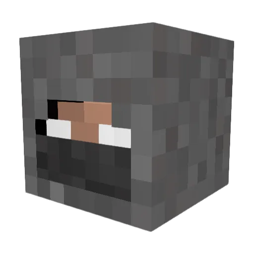 ___Boba___ Minecraft avatar head, 3D render