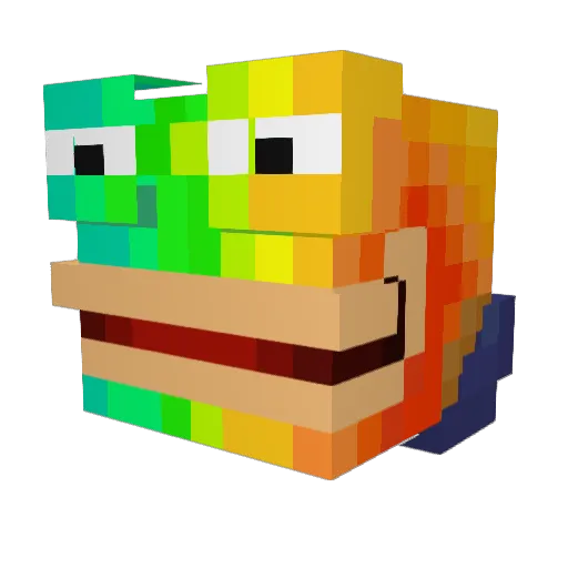 ___Chase___ Minecraft avatar head, 3D render