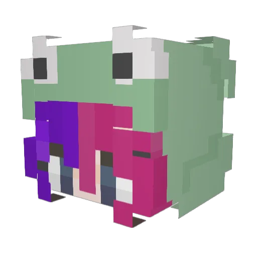 ___Cheesecake__ Minecraft avatar head, 3D render