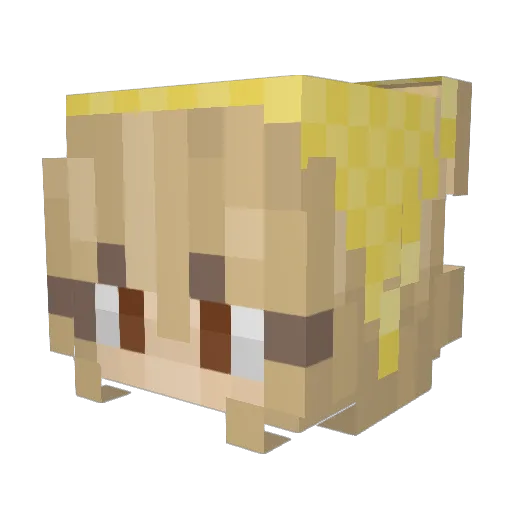 ___Cloudyy Minecraft avatar head, 3D render