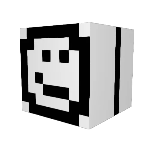 ___DX___ Minecraft avatar head, 3D render