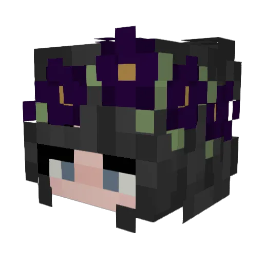 ___Daphodil Minecraft avatar head, 3D render