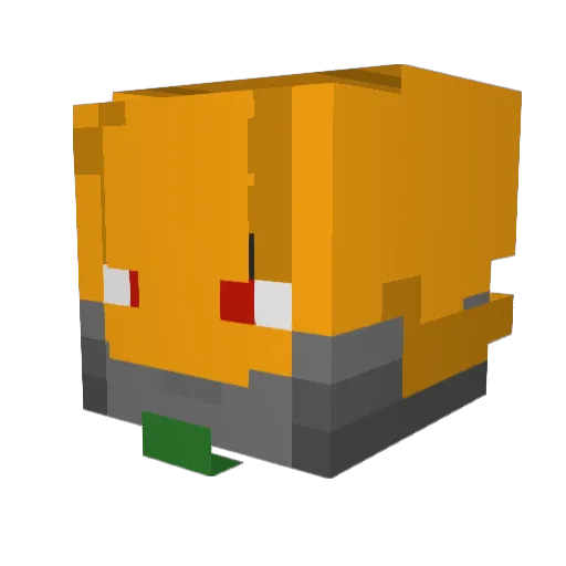 ___Dazzle___ Minecraft avatar head, 3D render