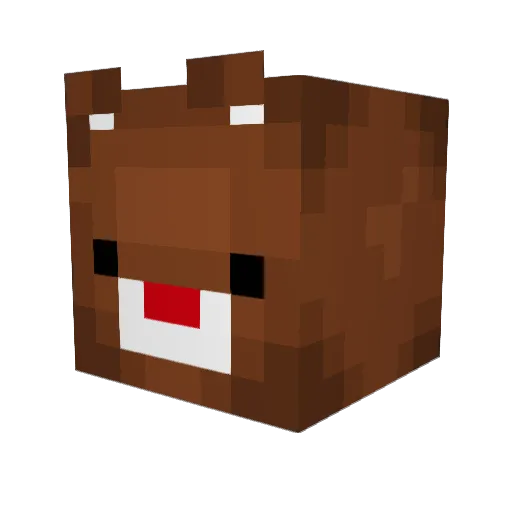 ___Delah Minecraft avatar head, 3D render