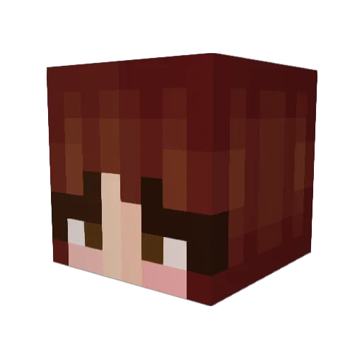 ___Elsa___ Minecraft avatar head, 3D render