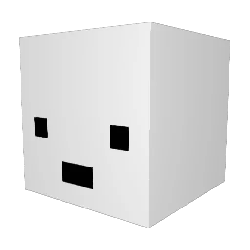 ___FIREBALL___ Minecraft avatar head, 3D render