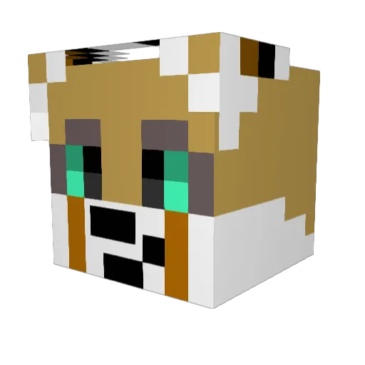___FLooF___ Minecraft avatar head, 3D render
